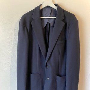 New J.Crew Men's Navy Unconstructed Dress Coat, Large